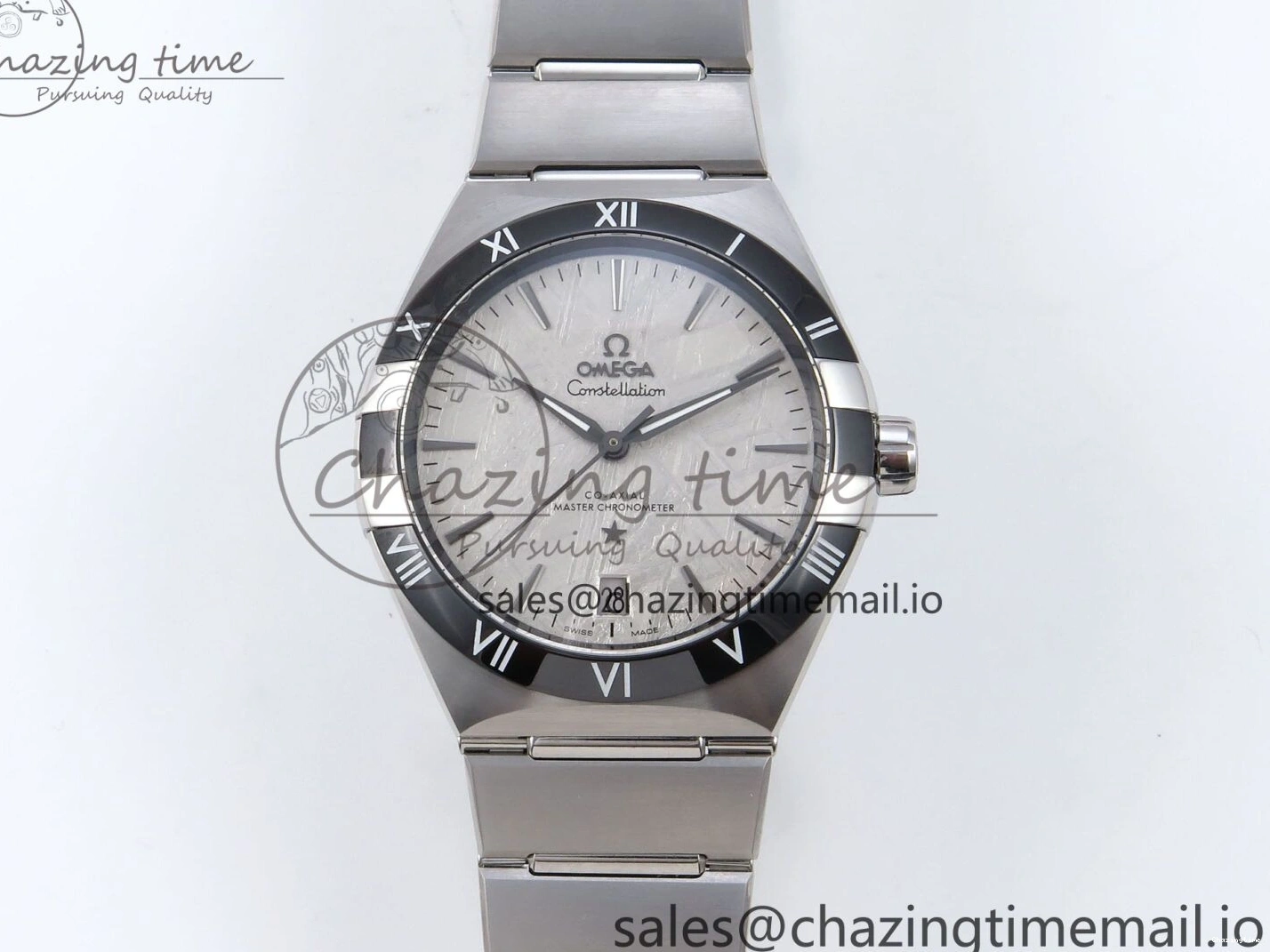 0224 Constellation 41mm SS ASWF 1:1 Best Edition Gray Dial on SS Bracelet A Breathable 7696